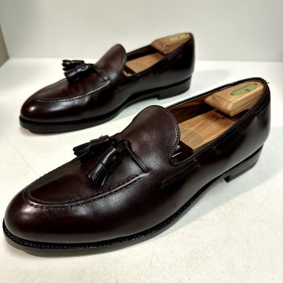 FULLY RESOLED Alden 663 Tassel Moccasin Loafer Burgundy Calf Made in USA 12 A/C main image 5